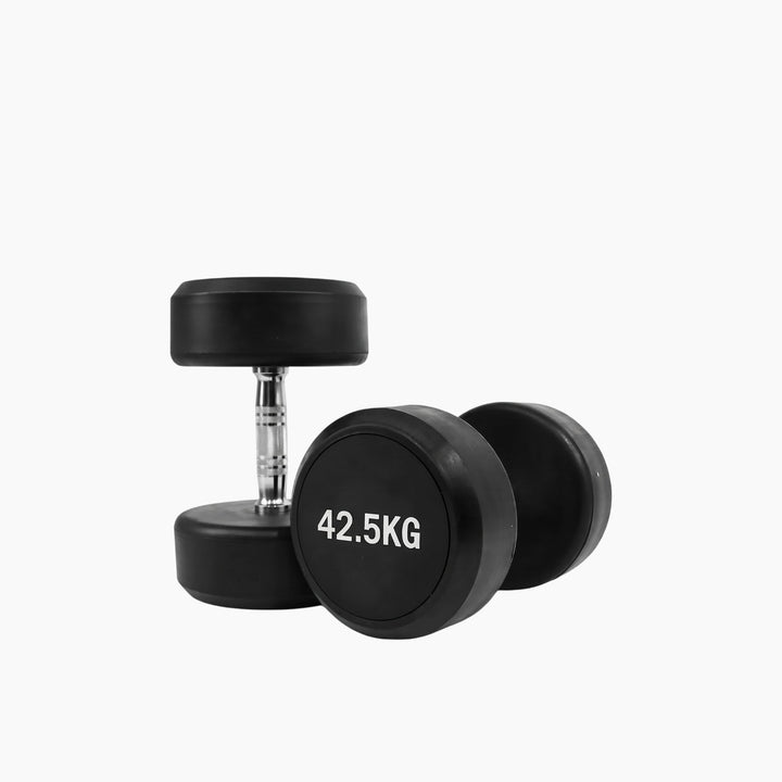Round Rubber Dumbbells 42.5 kg – 50 kg