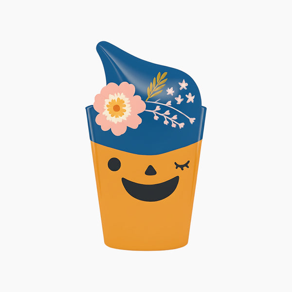 أكواب ورقية على شكل قرع مع كم قبعة