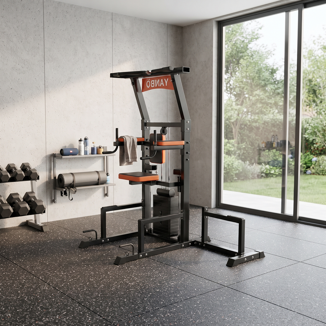 Yanbo Weight Assist Chin-Up &amp; Dip Tower