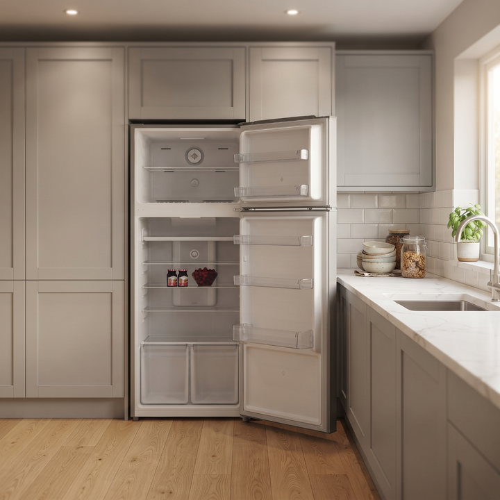 METALUX Top Mount Fridge 527L Titanium Grey