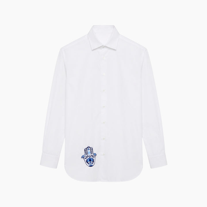 StitcheZ Feathers &amp; Florals White Shirt