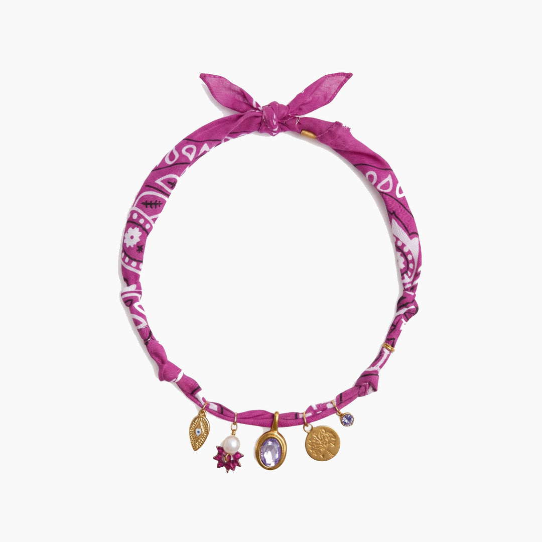 Bandana Charm Necklace