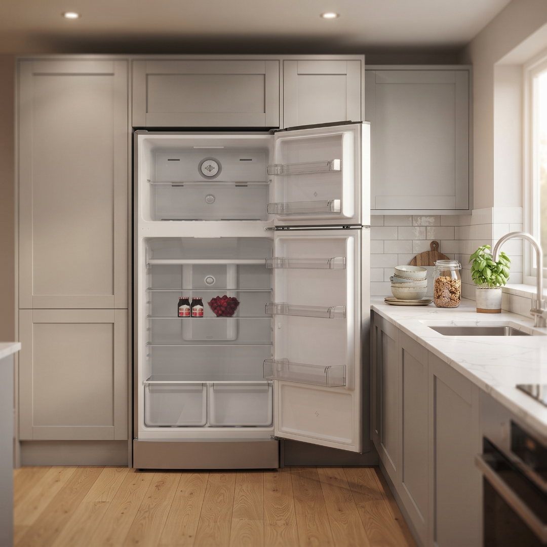 METALUX Top Mount Fridge 635L Titanium Grey