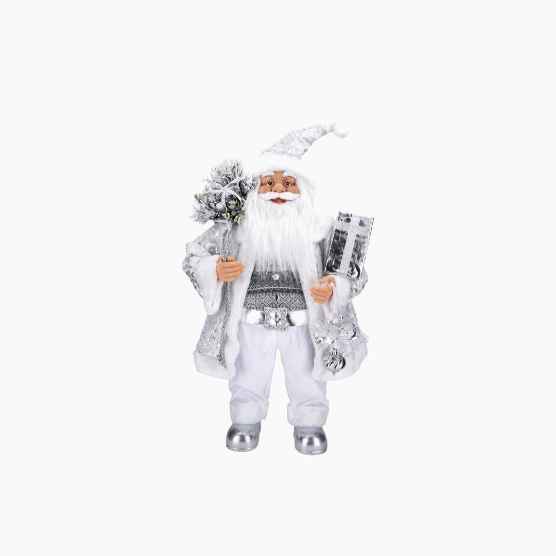 Santa Standing Silver 80cm
