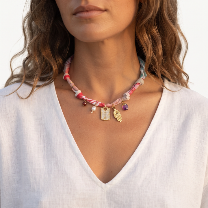 Bandana Charm Necklace