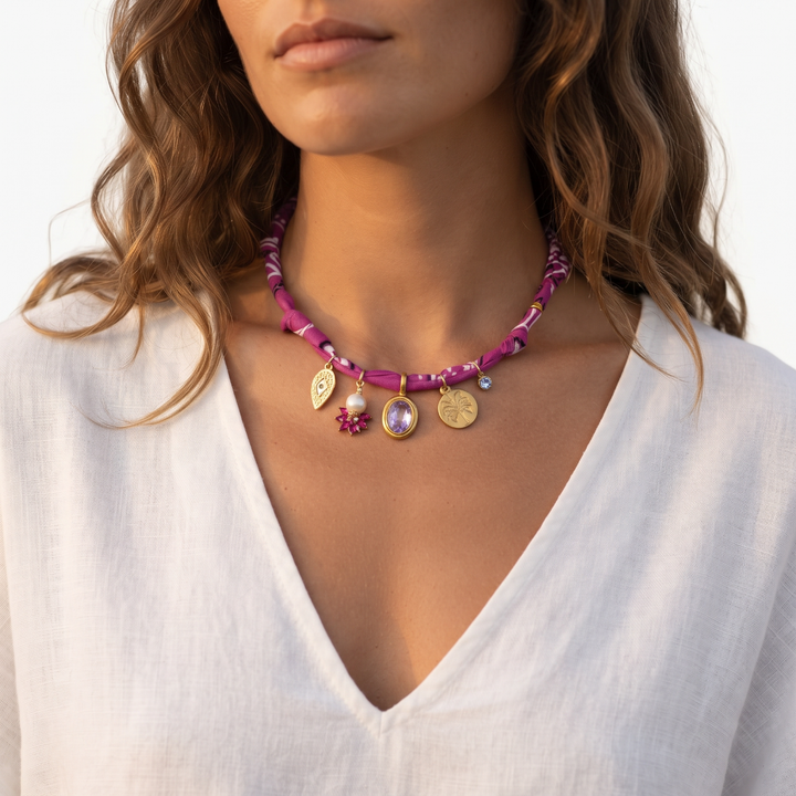Bandana Charm Necklace