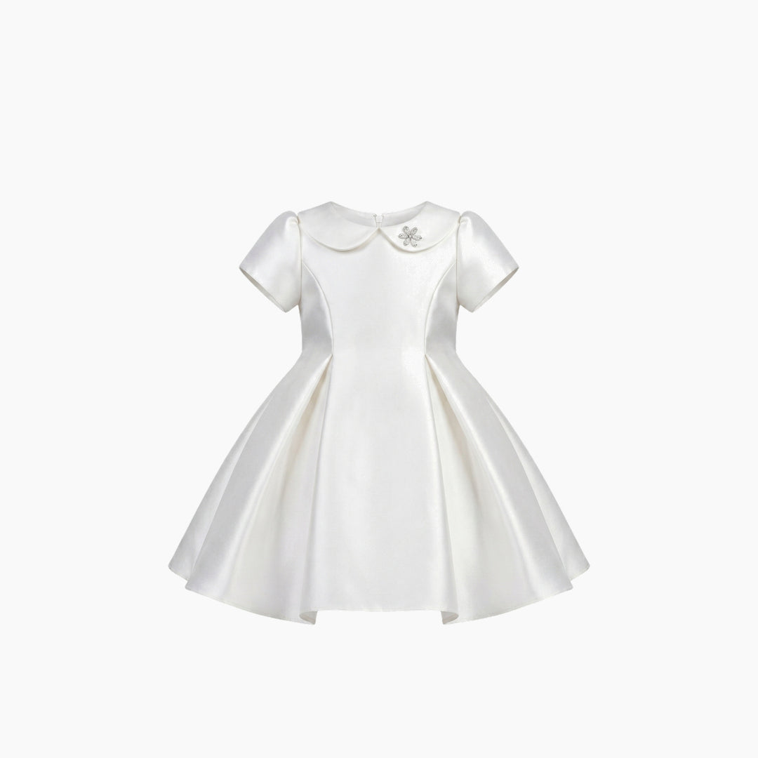 Riva The Elegance in White Tiered Tulle Gown