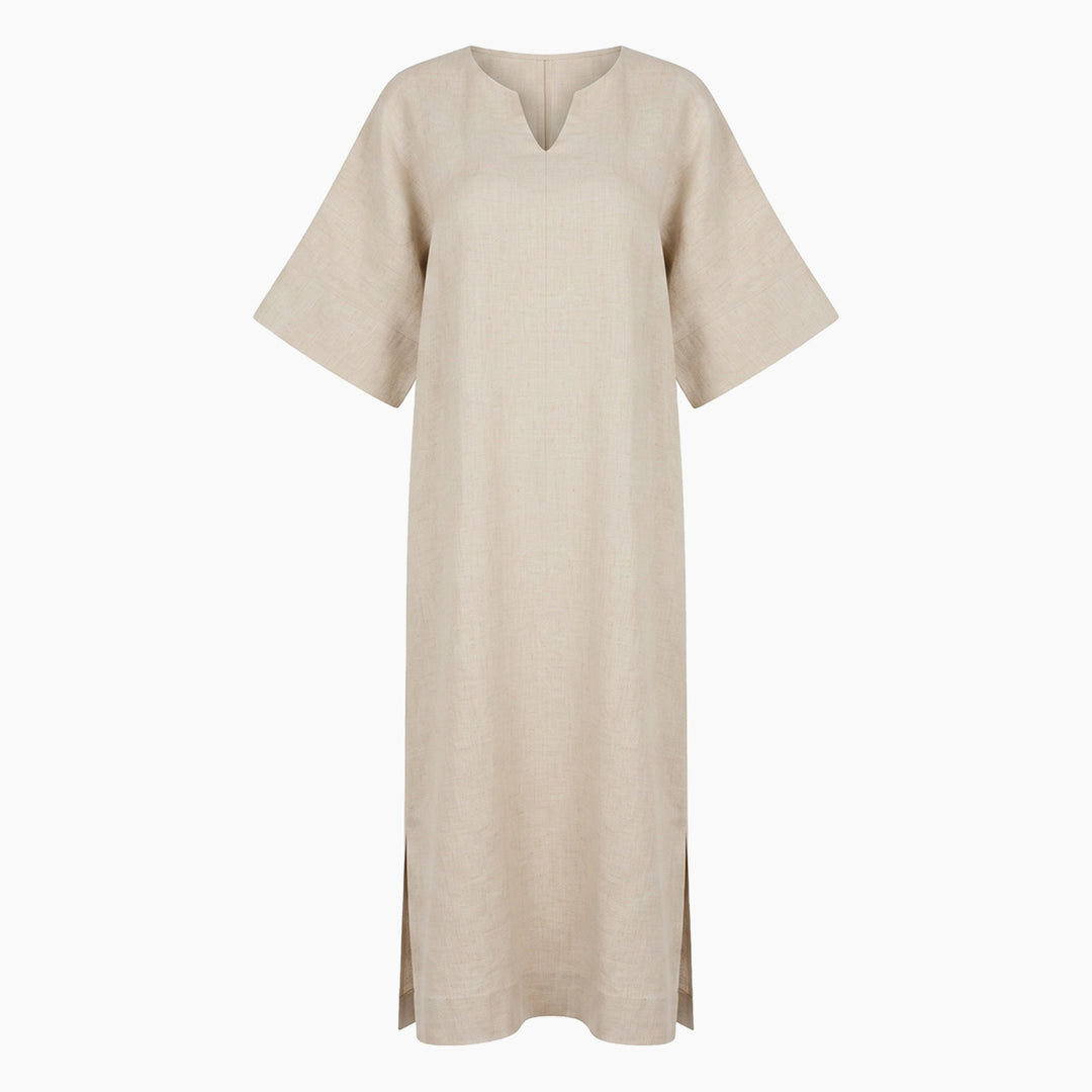 Linen Blend Maxi Dress