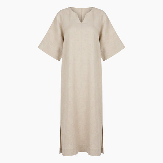 Linen Blend Maxi Dress