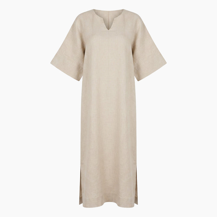 Linen Blend Maxi Dress