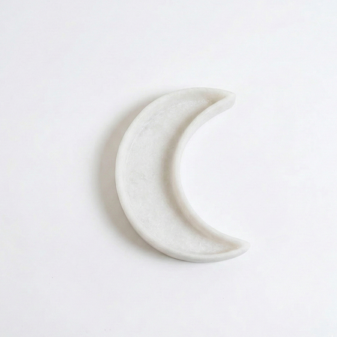 Stone And White Moon Plate - HUNA