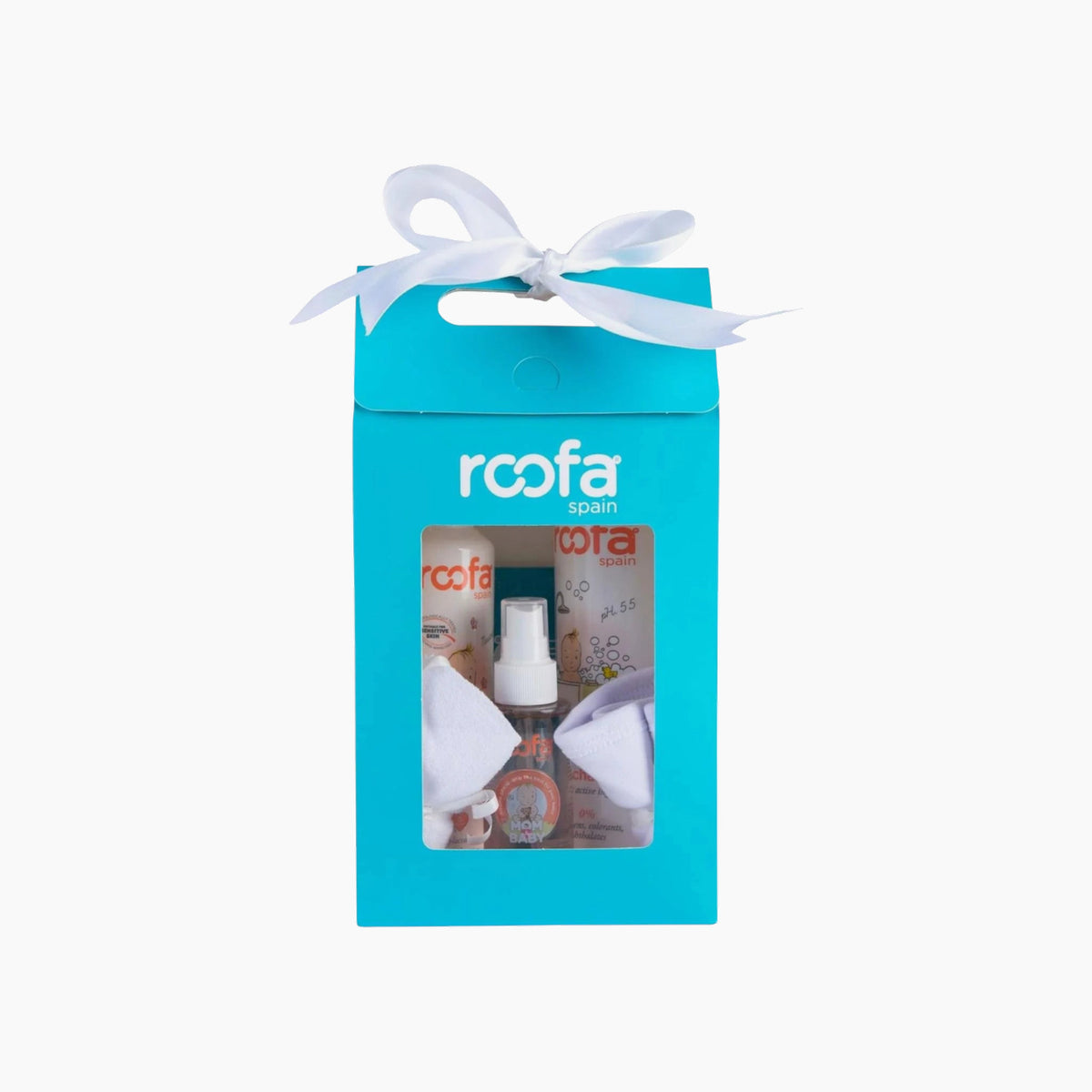 Roofa small gift package for sensitive skin with baby items
