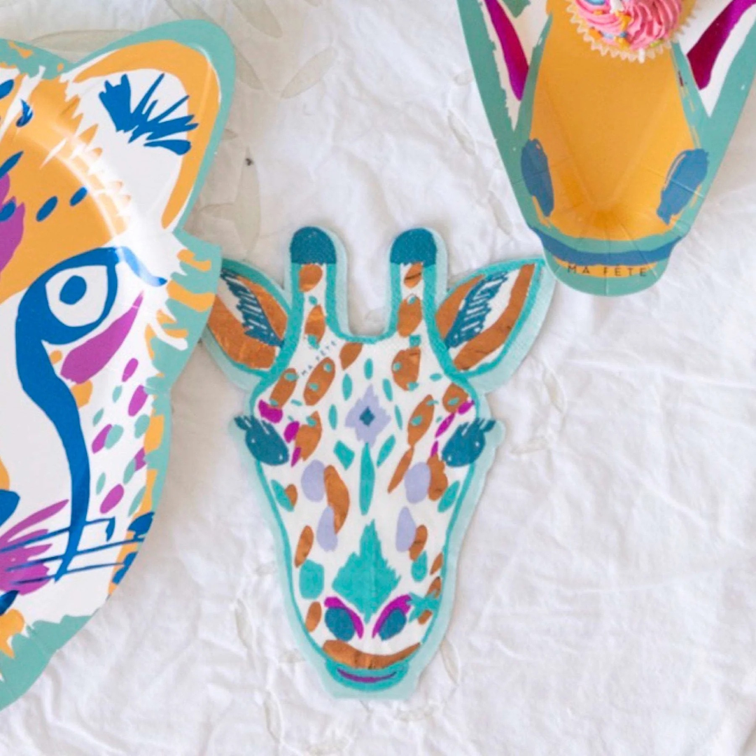 Ma Fete Giraffe Napkins - Set of 16