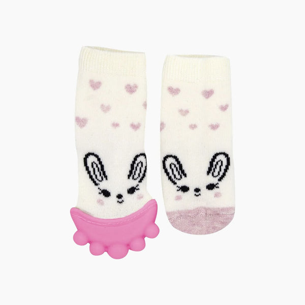 Babyjem Girls Teether Sock - Pink