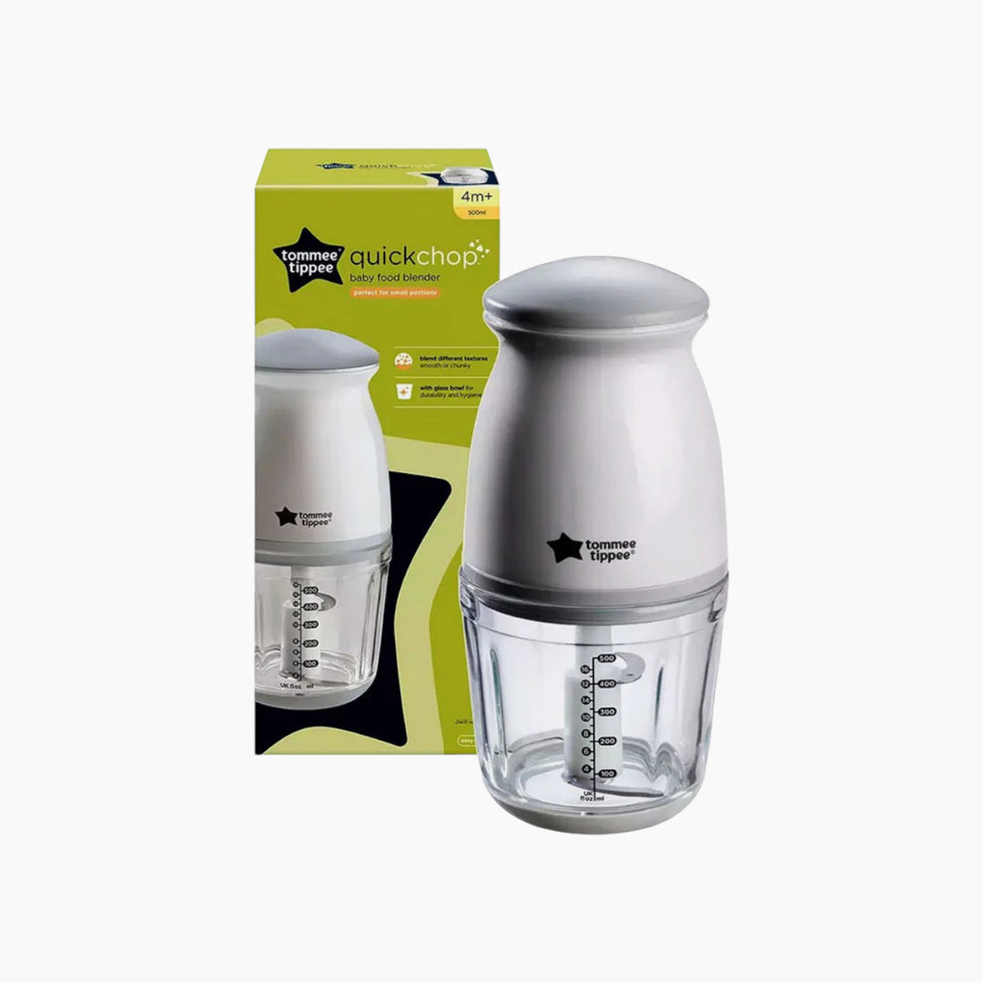 Tommee Tippee Glass Bowl Quick-chop Mini Baby Food Blender