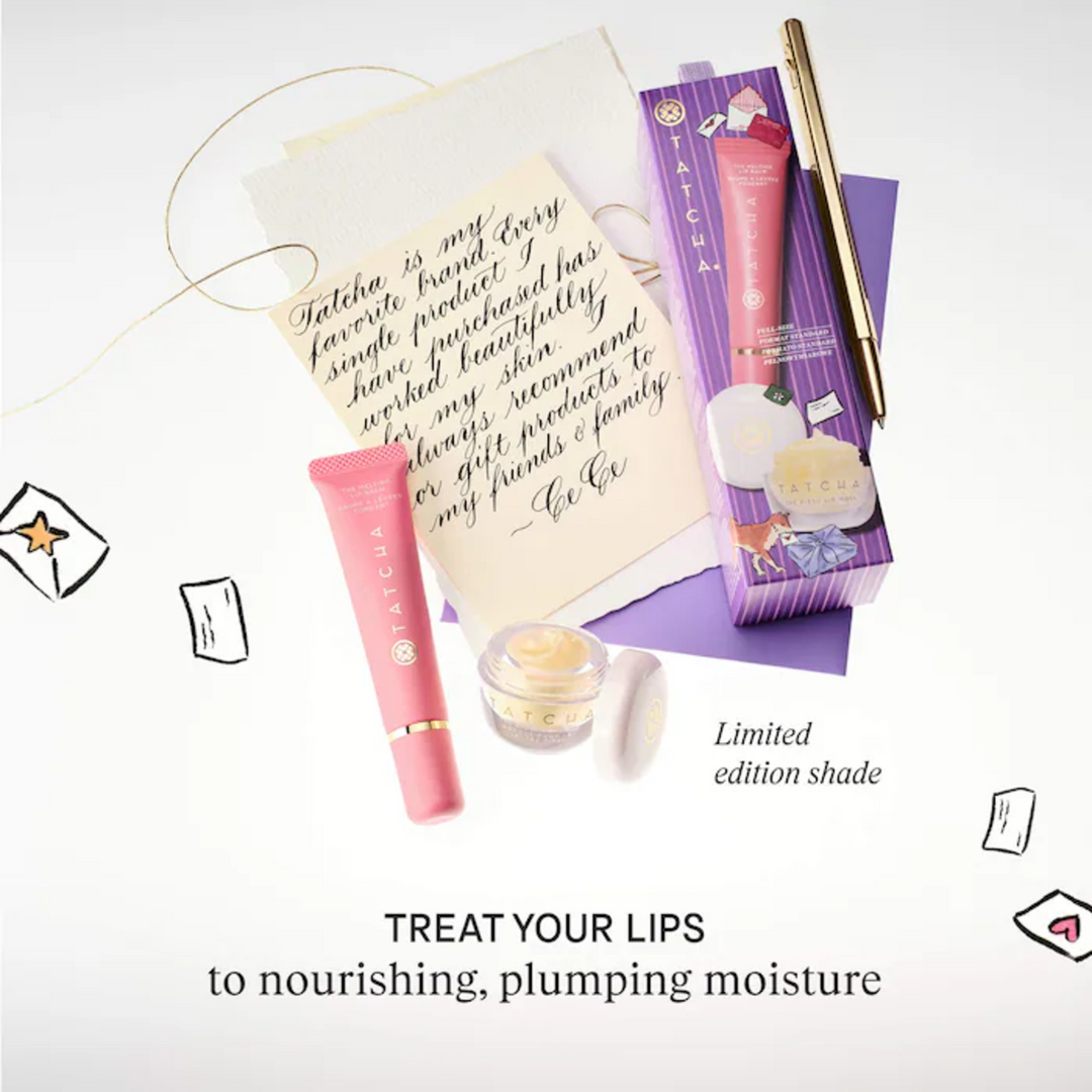 Tatcha Glossy &amp; Golden Lip Gift Set