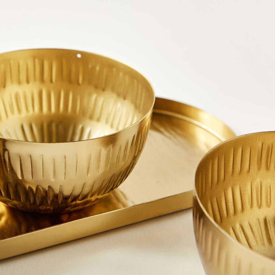 GoldMatteNutBowlandTray_2 - HUNA