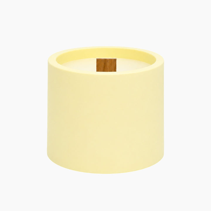 Golden Bloom Soft Yellow Candle