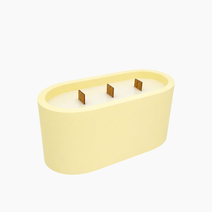 Golden Bloom Soft Yellow Candle