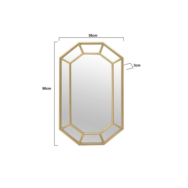 Golden Wall Mirror