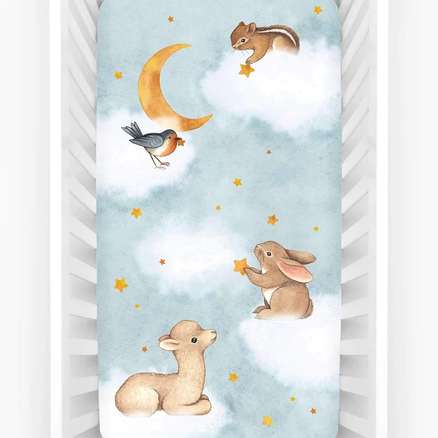 Rookie Humans Crib Fitted Sheet Rookie Humans Crib Fitted Sheet