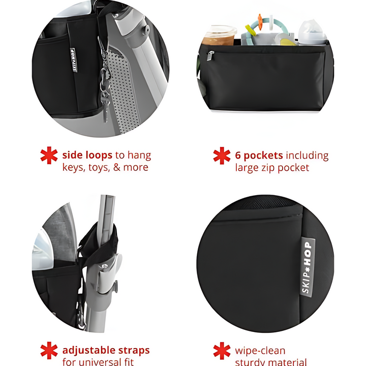 Skip Hop Grab &amp; Go Ultra Stroller Organizer - Black