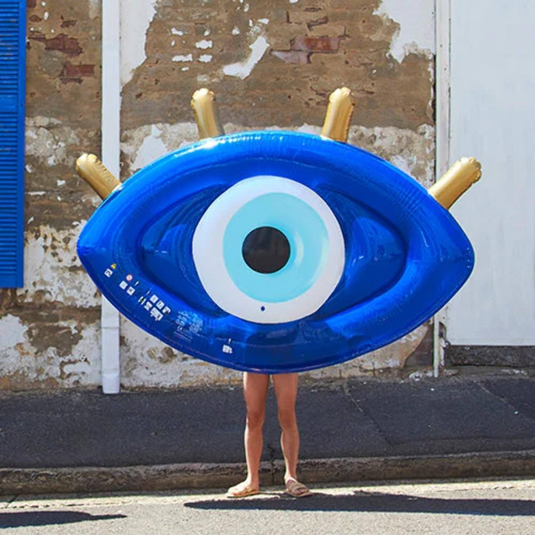 SunnyLife Greek Eye Float Away Lie On pool float