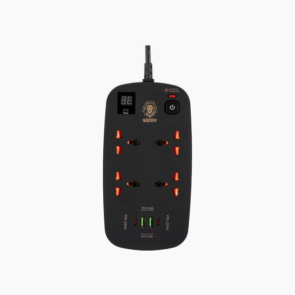 4 AC 2 USB & 2 USB-C PD 40W Multiport Smart Power Socket 3500W (3M)