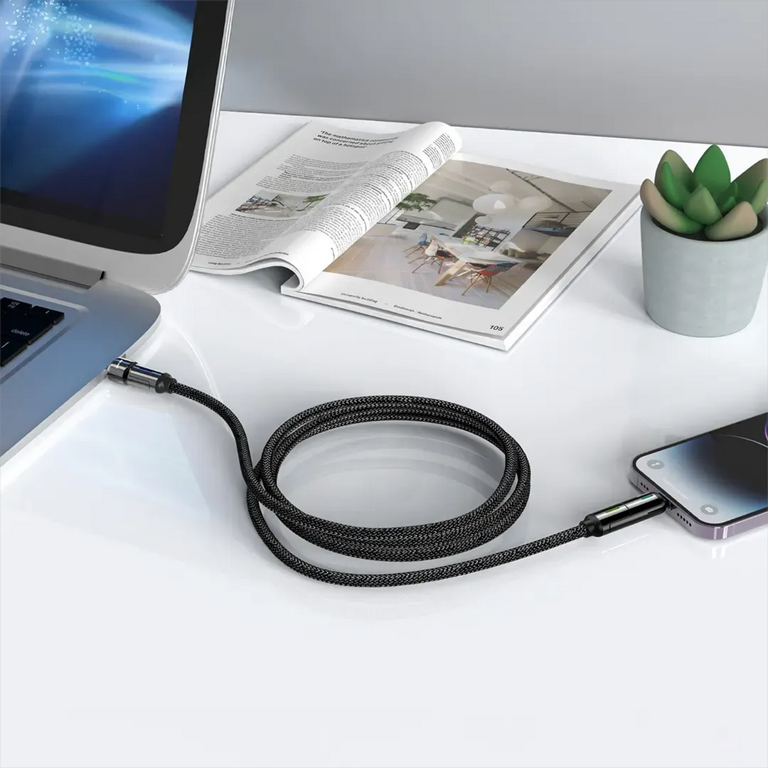 Green Lion 4 in 1 LED braided charging cable