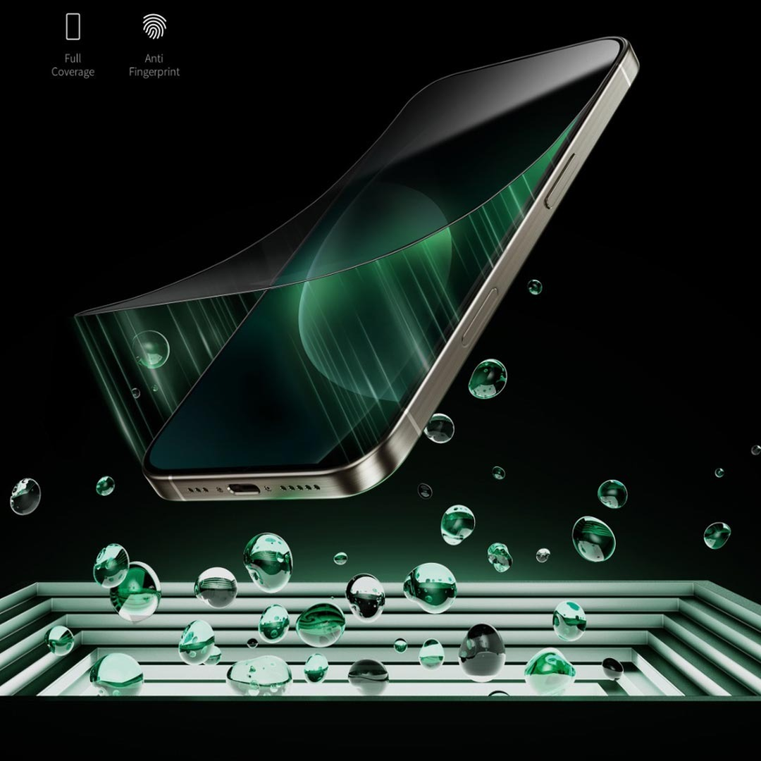 Green Lion 9H Steve Glass Privacy Screen Protector with black edge