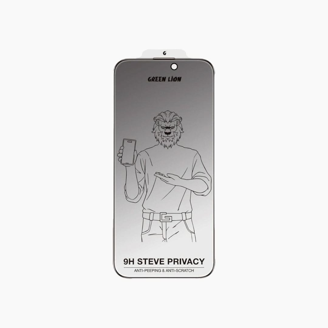 Green Lion 9H Steve Glass privacy anti-peeping screen protector with black edge