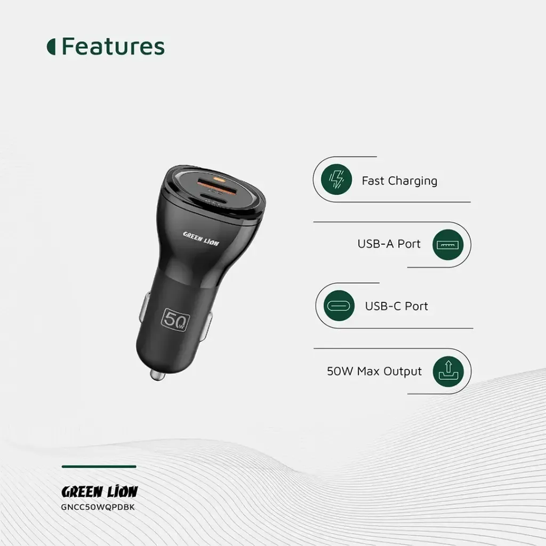 Green Lion Dual Port Car Charger