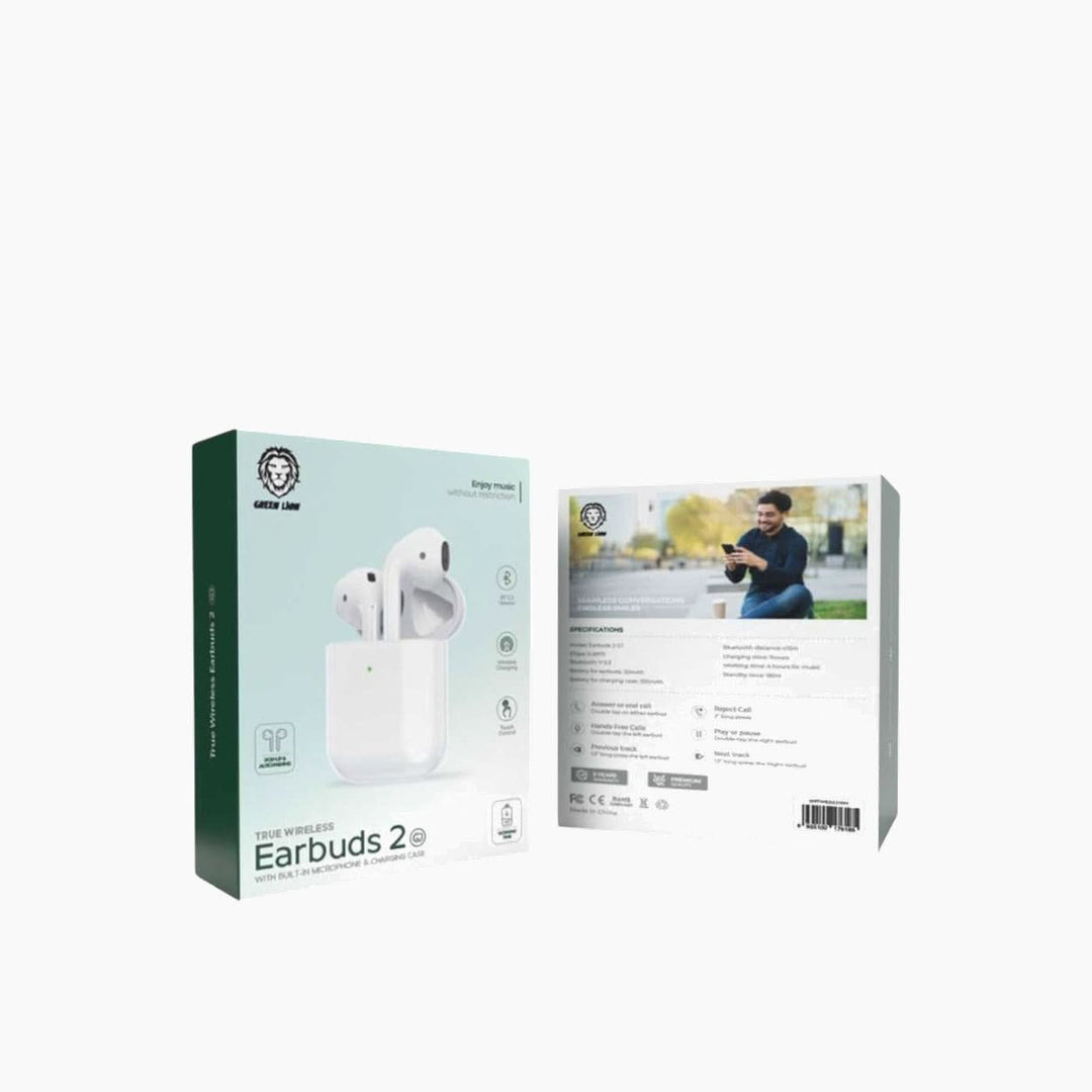 Green Lion wireless earbuds with Bluetooth 5.3