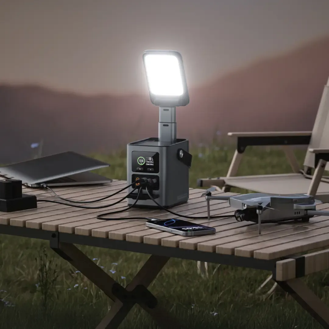Green Lion Energy Max 60000mAh portable power station with solar input