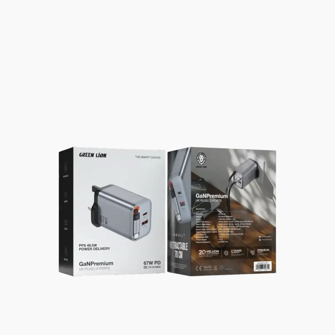 Green Lion GaN wall charger with 40W output