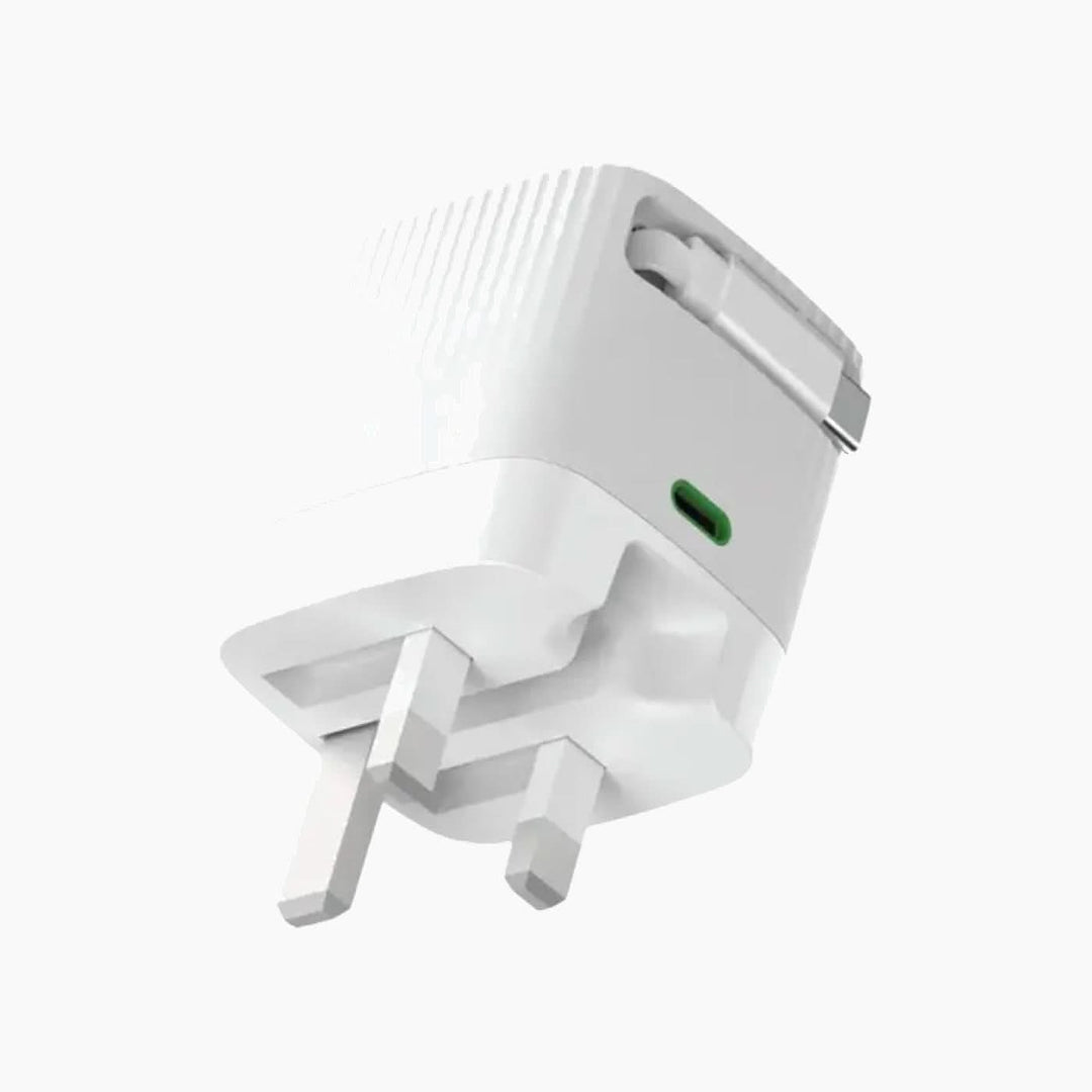 Green Lion Gan Adapter 65W Retractable Cable PD 3.0 Power Adapter