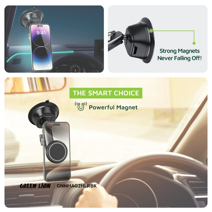 Green Lion Halo MagSafe Car Holder
