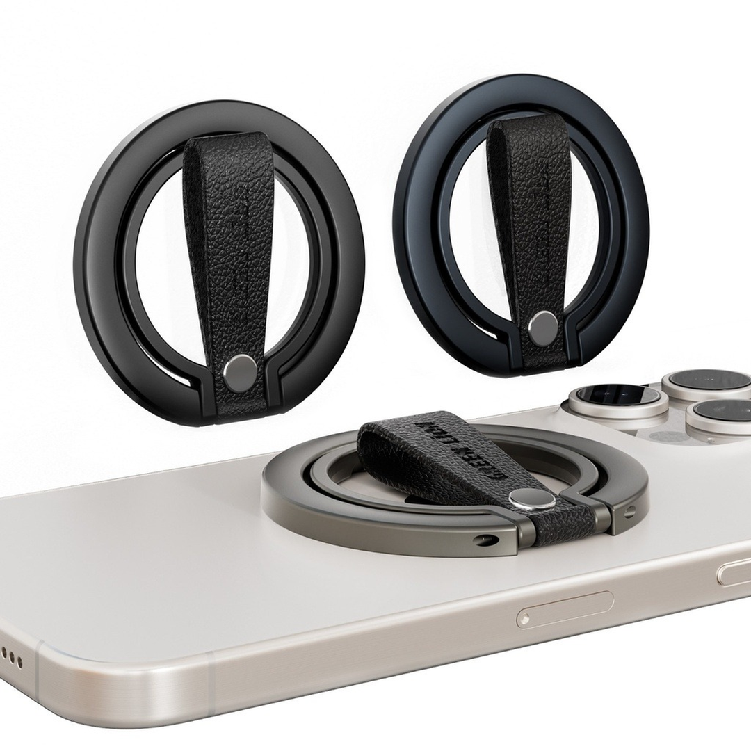 Green Lion magnetic grip stand phone accessory with a strong magnetic hold