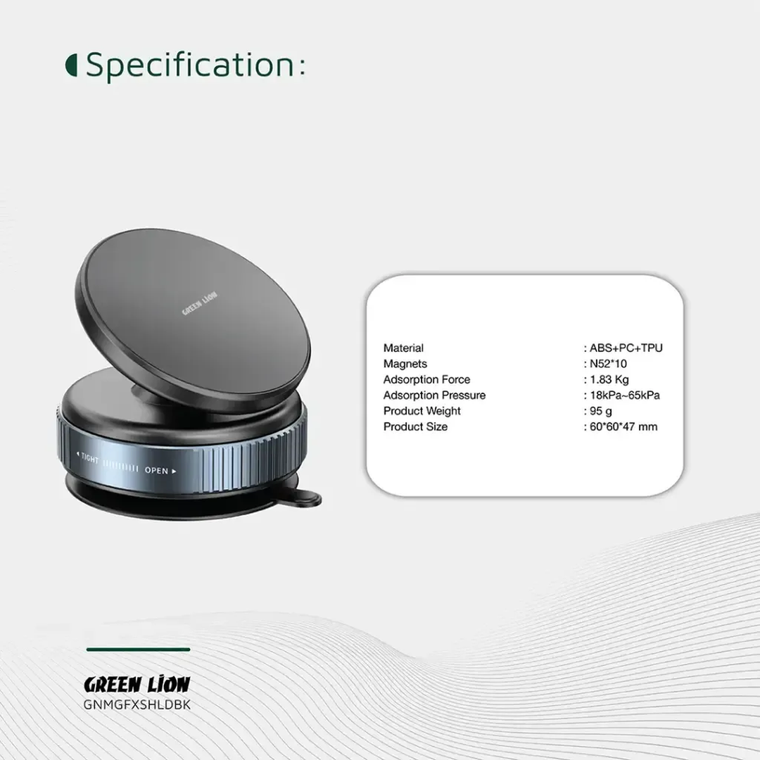 Green Lion Magno Flex Vacuum Suction Holder