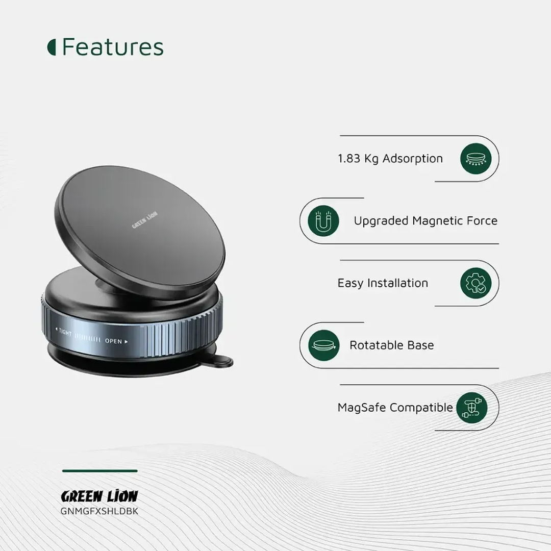 Green Lion Magno Flex Vacuum Suction Holder