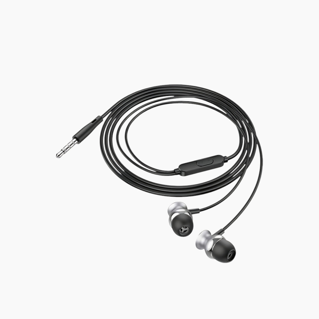 Green Lion metal in-ear headphones with 3.5mm jack