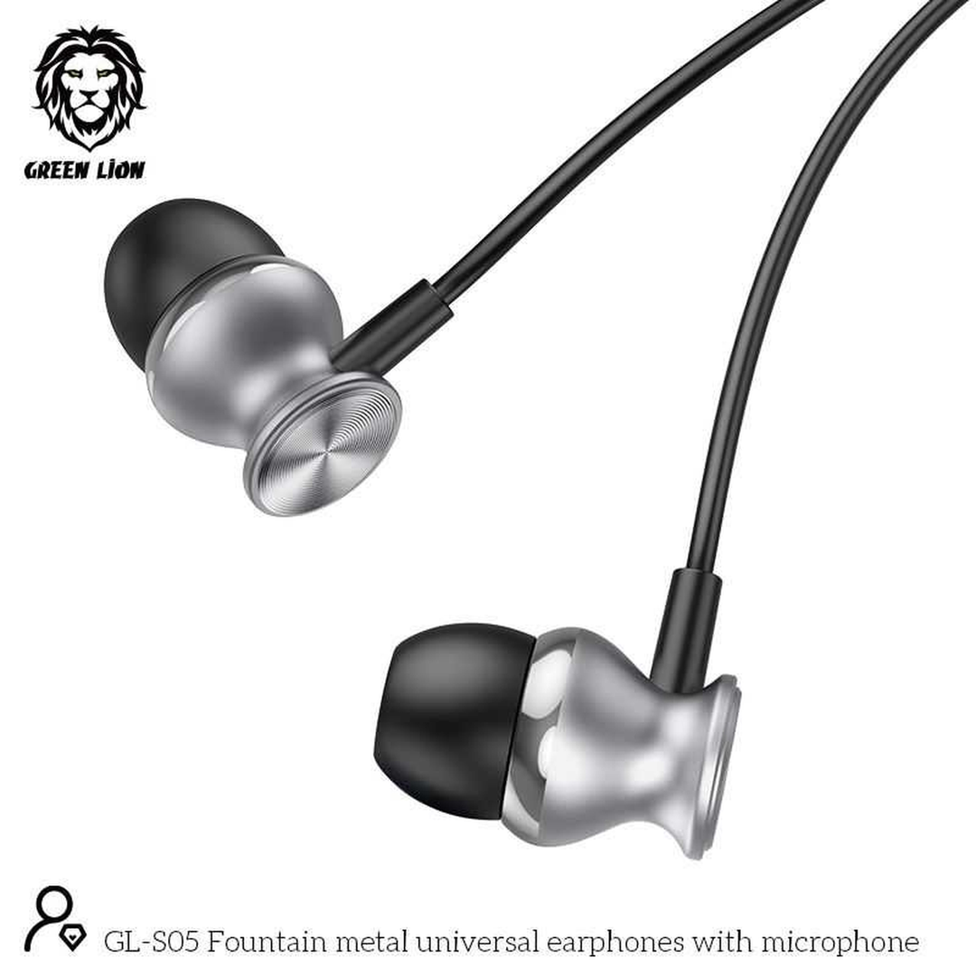 Green Lion Metal Earphones