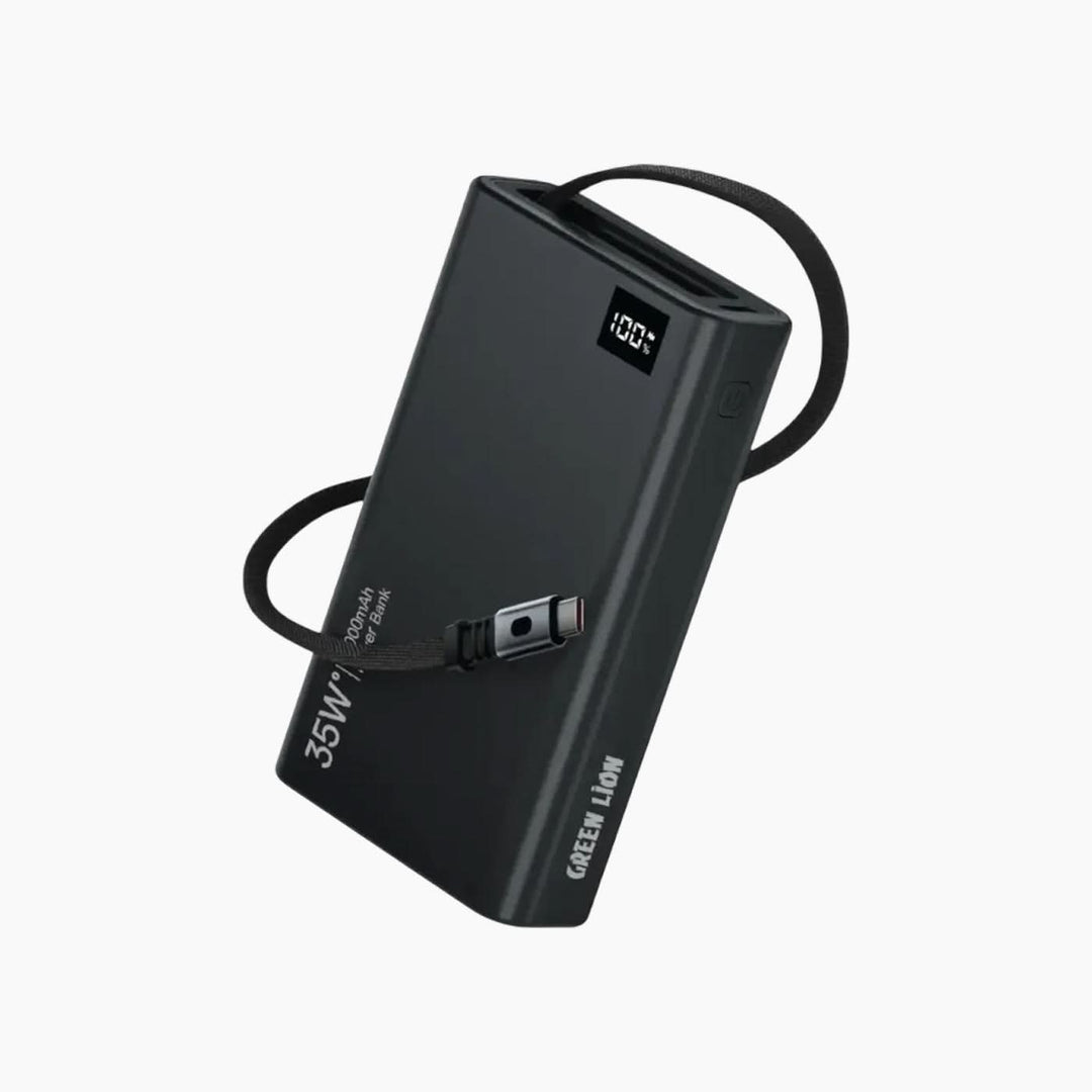 Green Lion 35W 10000mAh retractable power bank