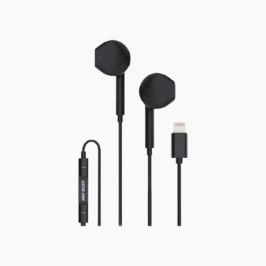 Green Lion Stereo Earphones with Lightning Connector