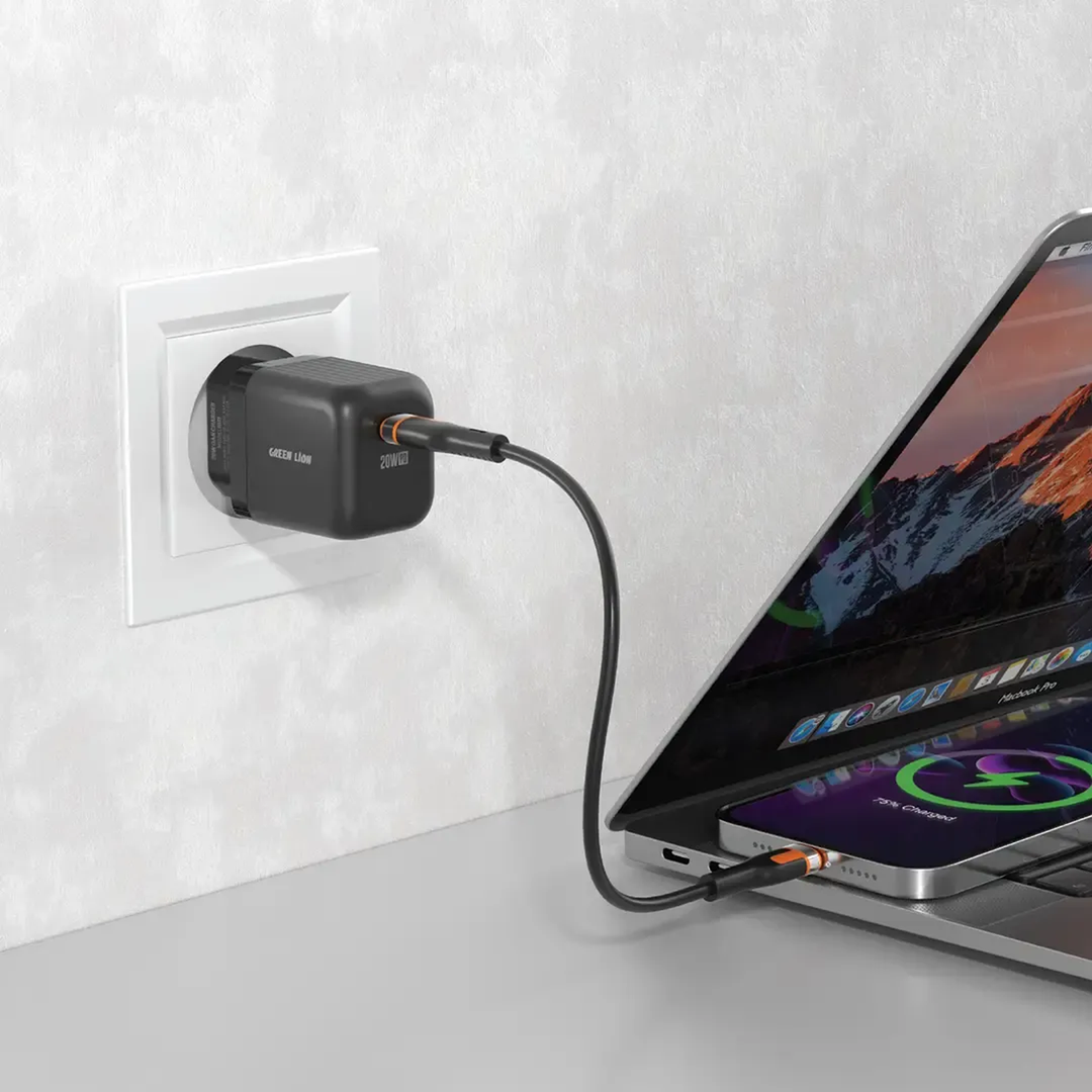 Green Lion Ultra Compact GaN Wall Charger 20W