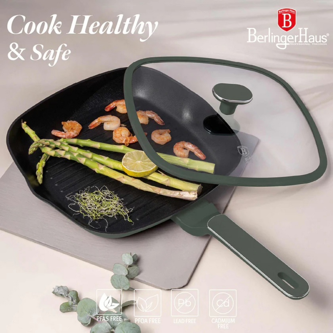Berlinger Haus Grill Pan with Lid, 28 cm