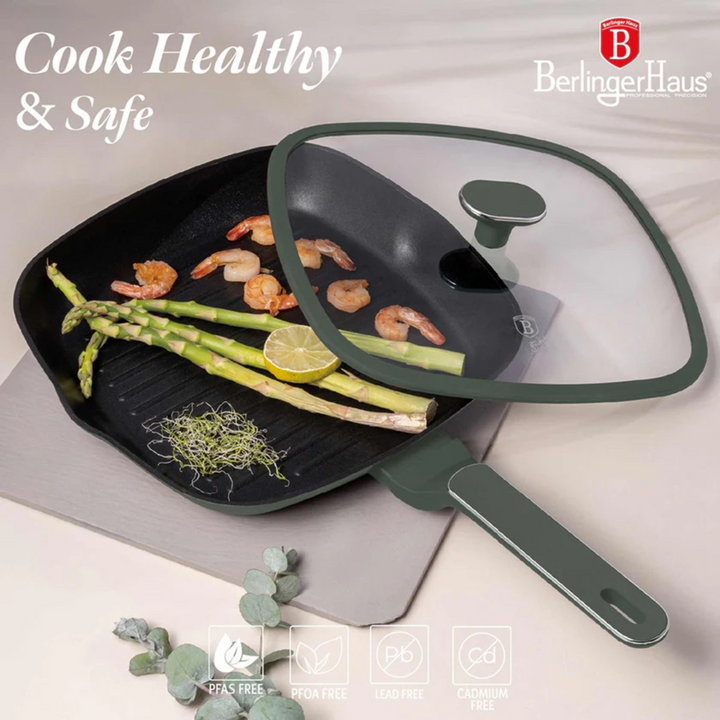 Berlinger Haus Grill Pan with Lid, 28 cm