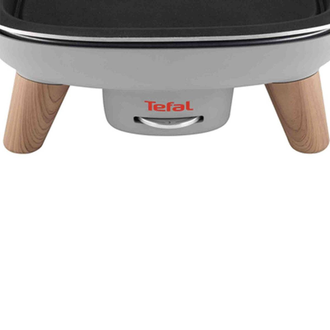 Tefal electric table grill with wooden finish