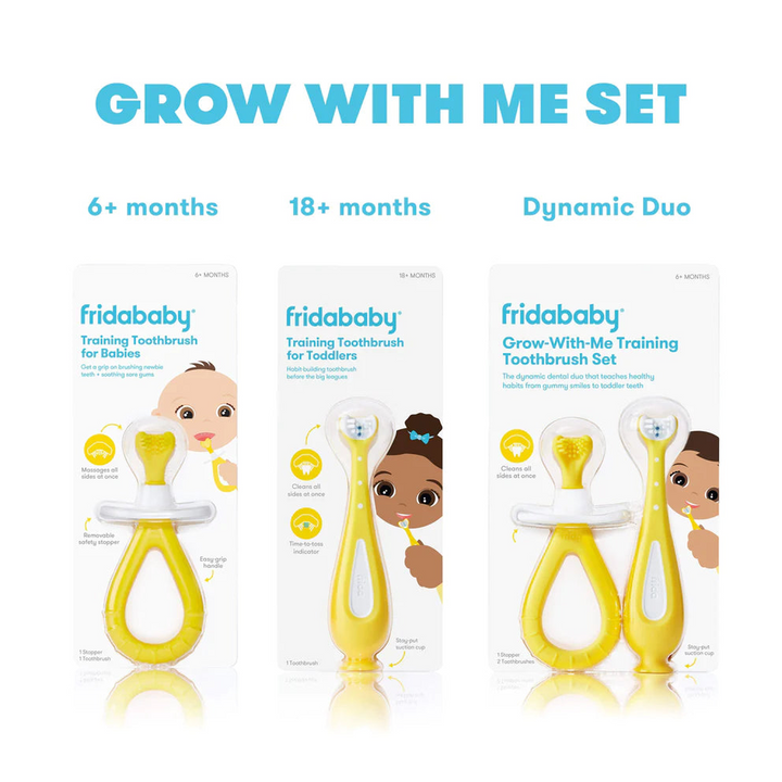 FridaBaby Grow with Me Training Toothbrush Set