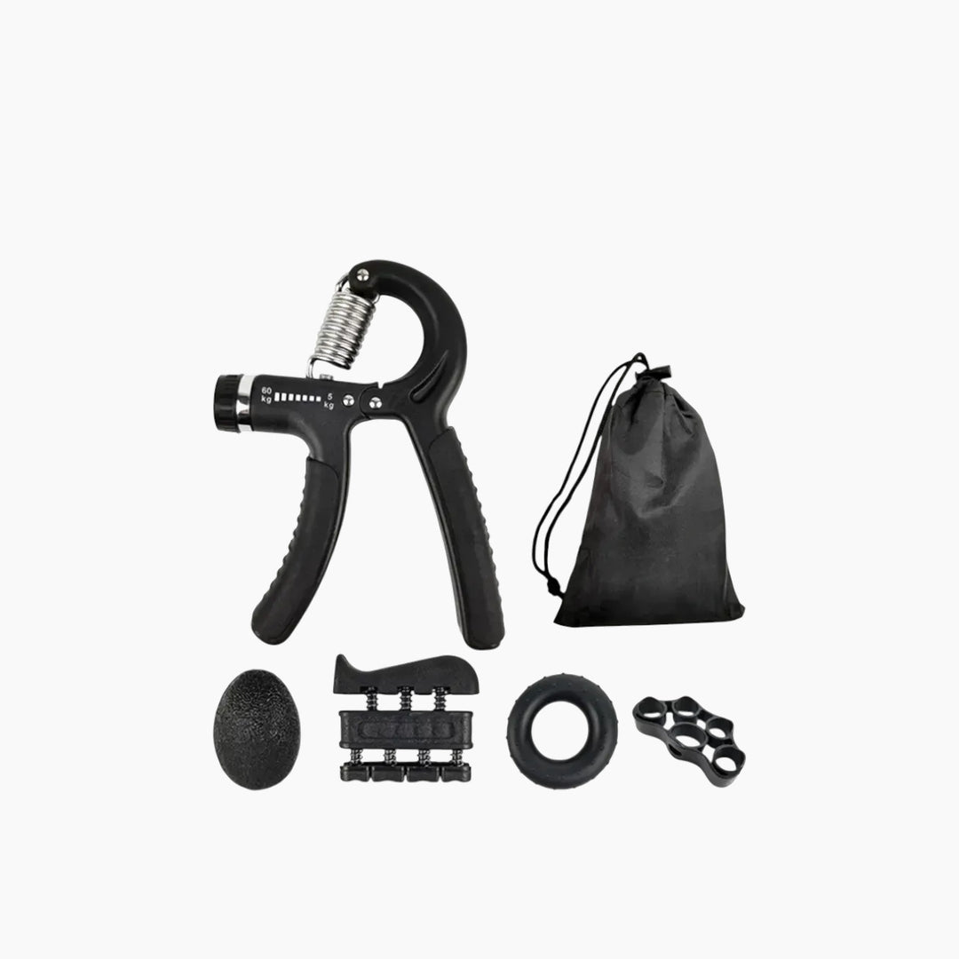 Hand grip set for enhancing hand strength